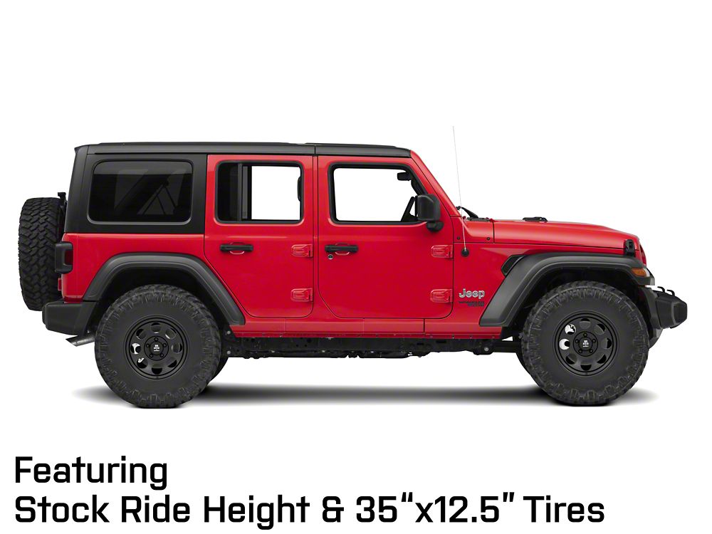 Mammoth 8 Aluminum Matte Black Wheel; 17x9; -6mm Offset (18-25 Jeep Wrangler JL)