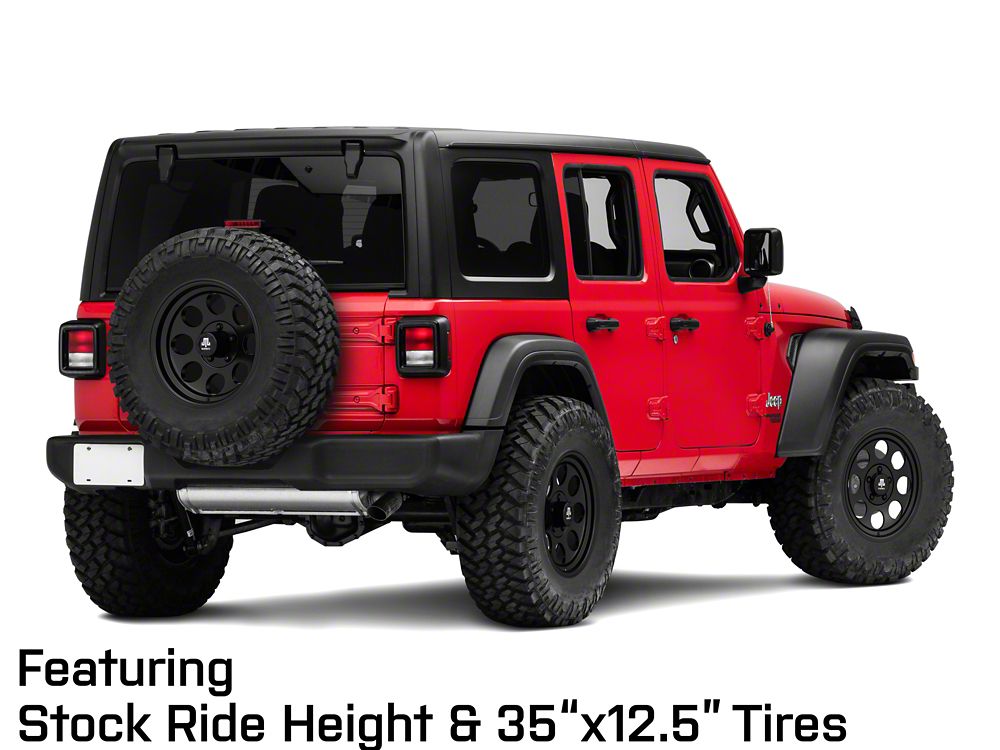Mammoth 8 Aluminum Matte Black Wheel; 17x9; -6mm Offset (18-25 Jeep Wrangler JL)