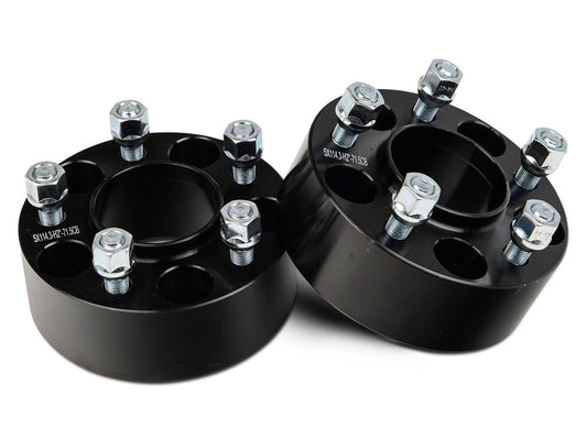 Mammoth 2-Inch Billet Wheel Spacers; Black (87-06 Jeep Wrangler YJ & TJ)