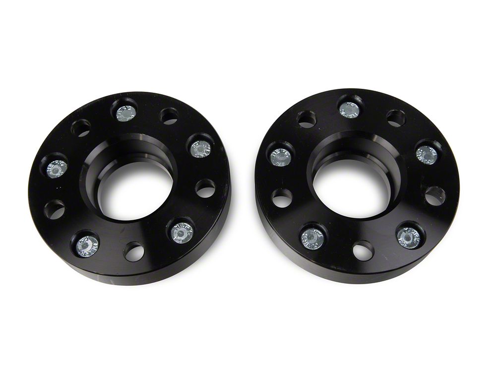 Mammoth 1.25-Inch Billet Wheel Spacer Adapters; Black; 5x4.5 to 5x5 (87-06 Jeep Wrangler YJ & TJ)