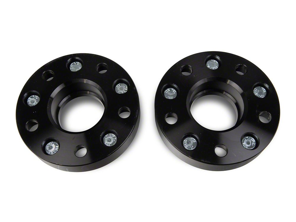 Mammoth 1.50-Inch Billet Wheel Spacer Adapters; Black; 5x4.5 to 5x5 (87-06 Jeep Wrangler YJ & TJ)