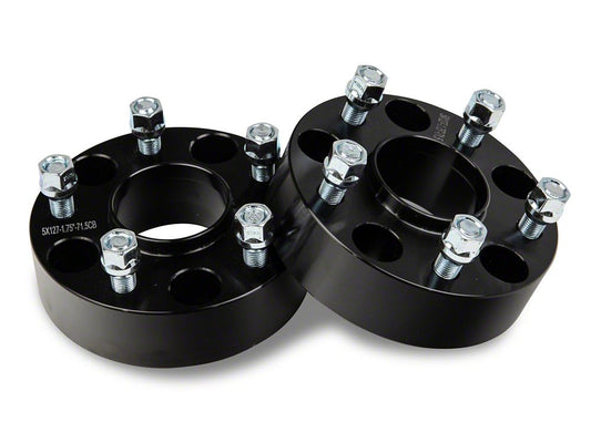Mammoth 2-Inch Billet Wheel Spacers; Black (07-18 Jeep Wrangler JK)
