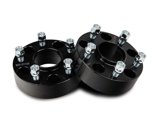 Mammoth 2-Inch Billet Wheel Spacers; Black (18-25 Jeep Wrangler JL)