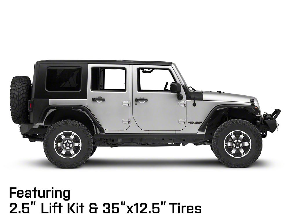 Mammoth Rogue Matte Black Machined Wheel; 17x9; -6mm Offset (07-18 Jeep Wrangler JK)