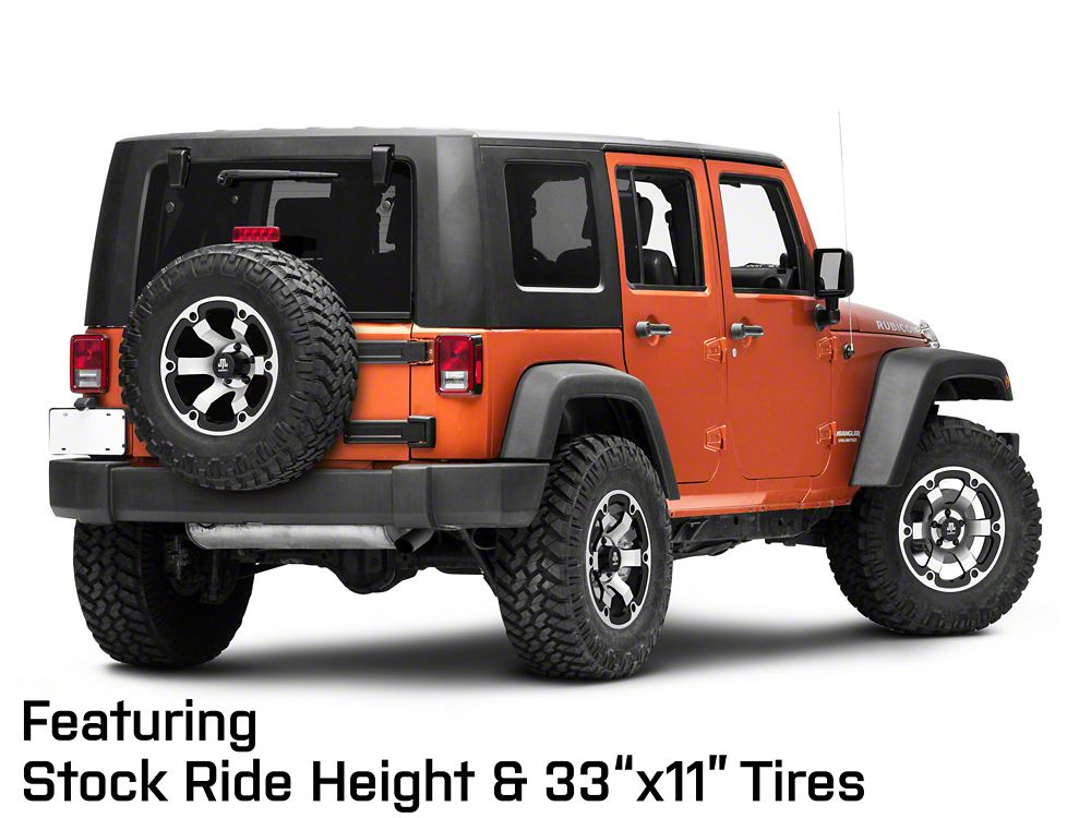 Mammoth Rogue Matte Black Machined Wheel; 17x9; -6mm Offset (07-18 Jeep Wrangler JK)