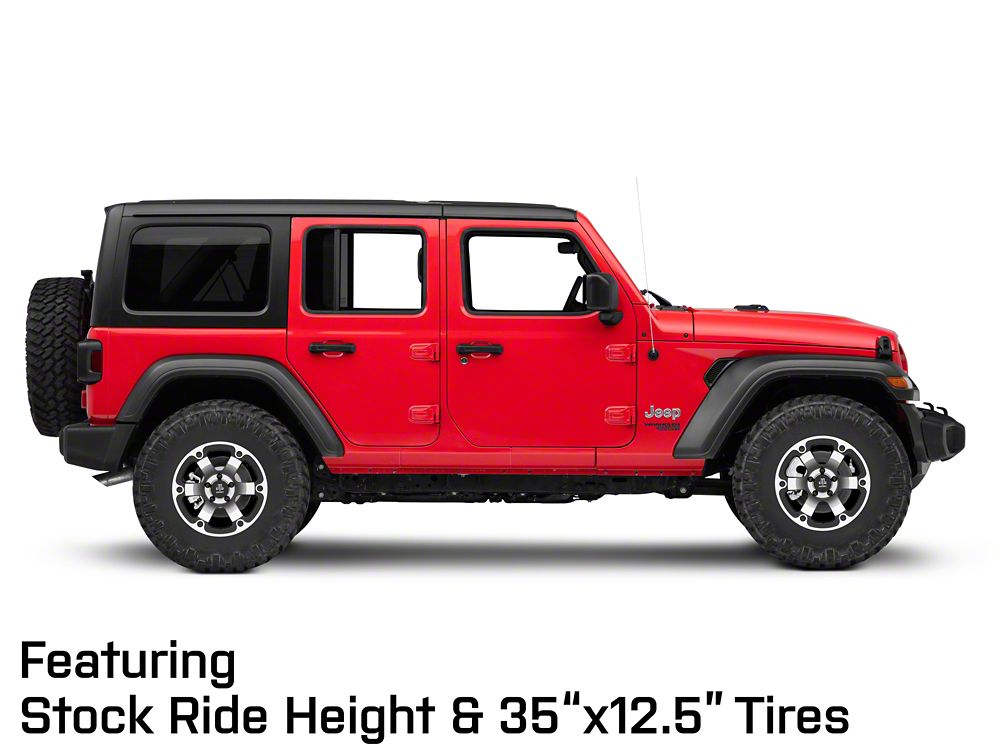 Mammoth Rogue Matte Black Machined Wheel; 17x9; -6mm Offset (18-25 Jeep Wrangler JL)