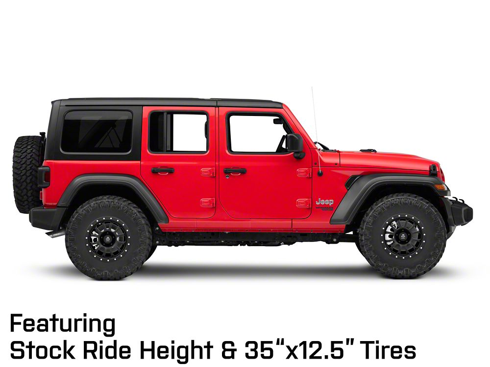 Mammoth 12 Hole Simulated Simulated Beadlock Matte Black Wheel; 17x9; -6mm Offset (18-25 Jeep Wrangler JL)