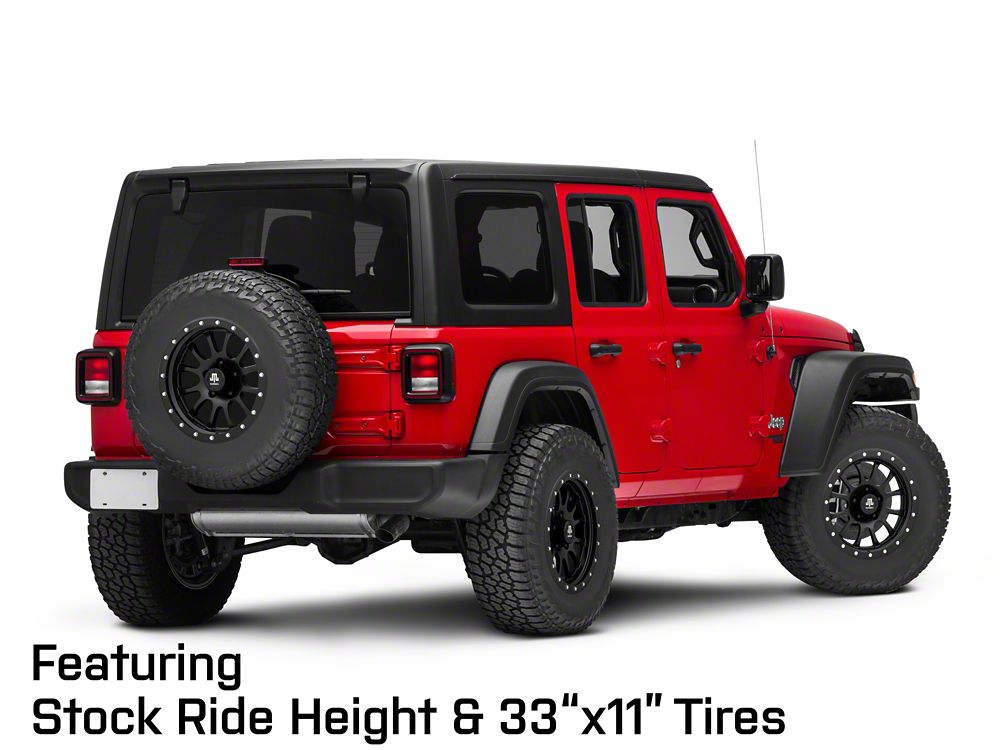 Mammoth 12 Hole Simulated Simulated Beadlock Matte Black Wheel; 17x9; -6mm Offset (18-25 Jeep Wrangler JL)