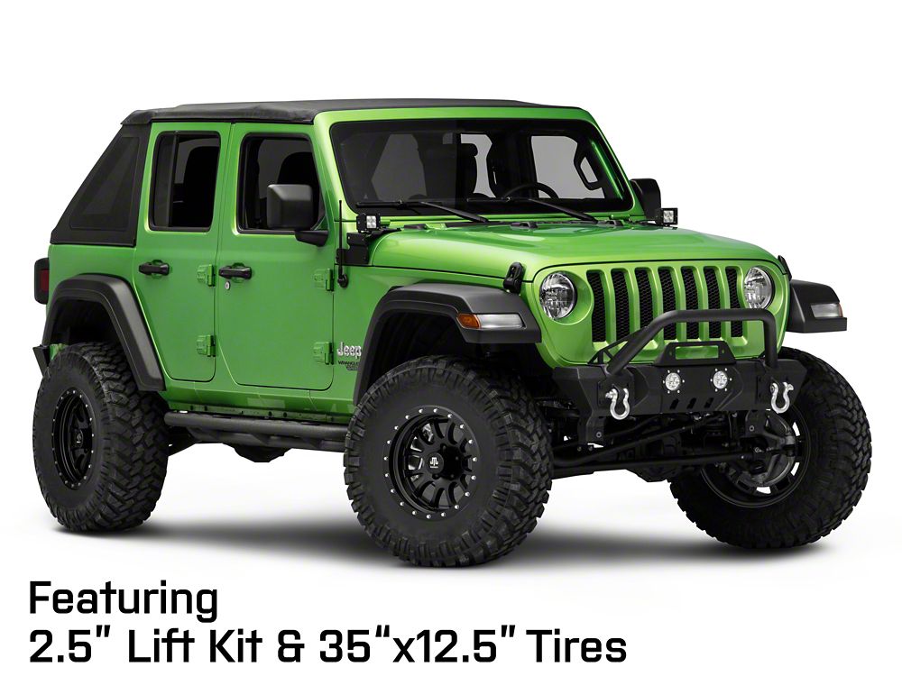 Mammoth 12 Hole Simulated Simulated Beadlock Matte Black Wheel; 17x9; -6mm Offset (18-25 Jeep Wrangler JL)