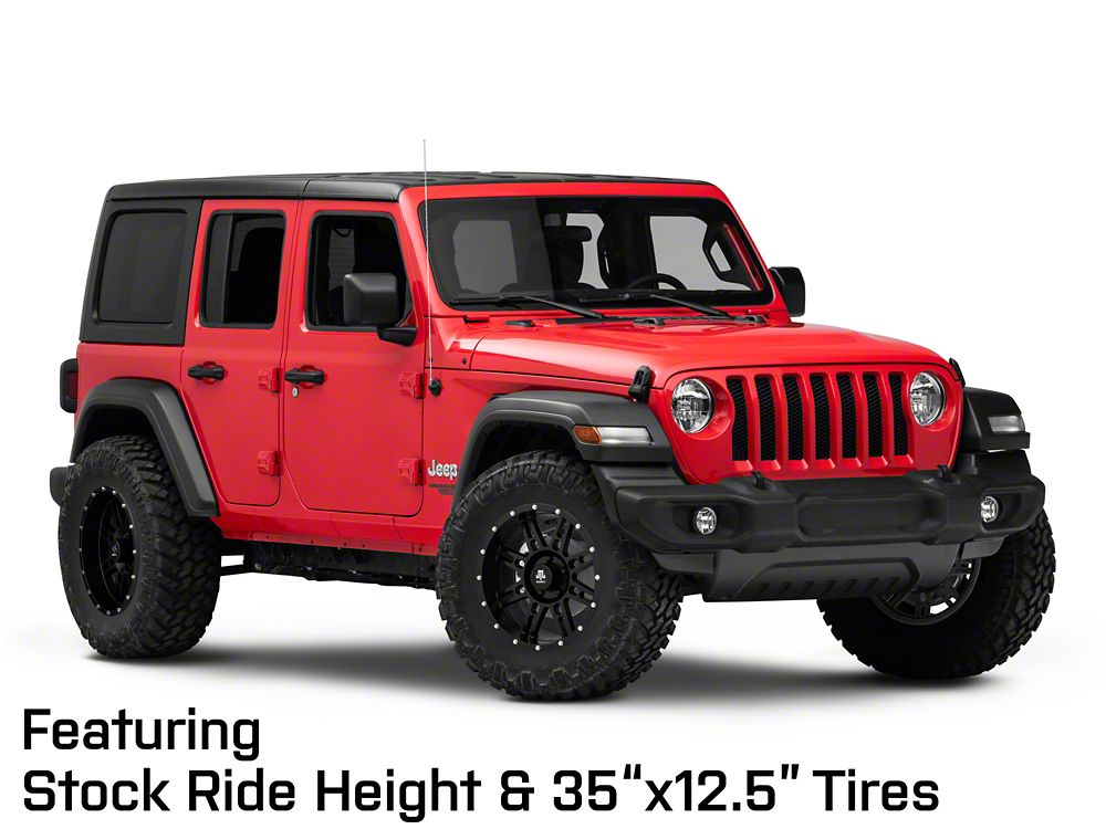 Mammoth Vader Simulated Beadlock Matte Black Wheel; 18x9; -6mm Offset (18-25 Jeep Wrangler JL)