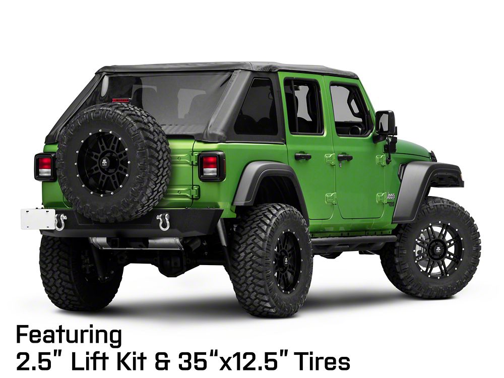 Mammoth Vader Simulated Beadlock Matte Black Wheel; 18x9; -6mm Offset (18-25 Jeep Wrangler JL)