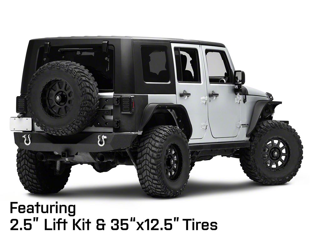 Mammoth 10 Hole Matte Black Wheel; 17x9; -6mm Offset (07-18 Jeep Wrangler JK)
