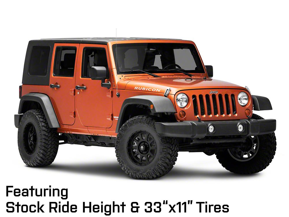 Mammoth 10 Hole Matte Black Wheel; 17x9; -6mm Offset (07-18 Jeep Wrangler JK)