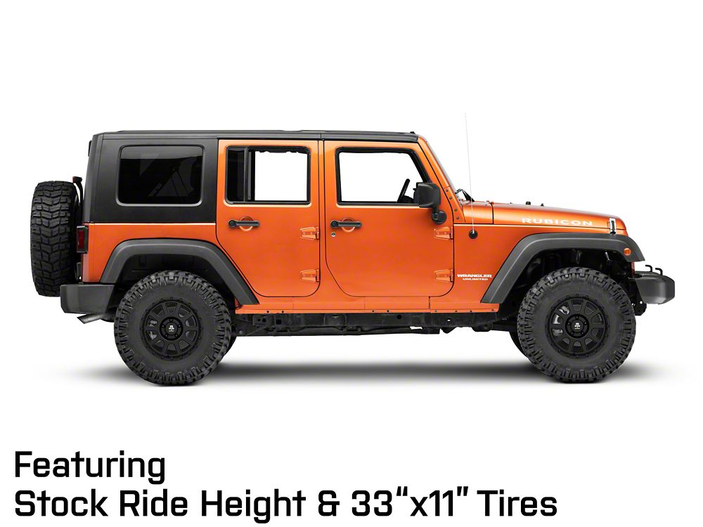Mammoth 10 Hole Matte Black Wheel; 17x9; -6mm Offset (07-18 Jeep Wrangler JK)