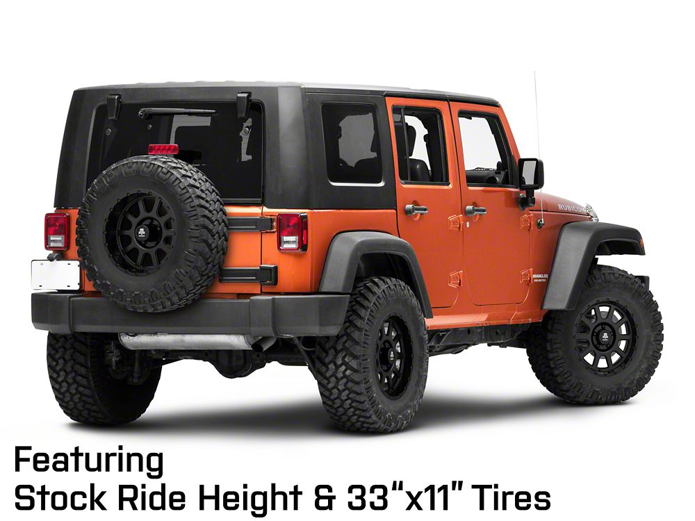 Mammoth 10 Hole Matte Black Wheel; 17x9; -6mm Offset (07-18 Jeep Wrangler JK)