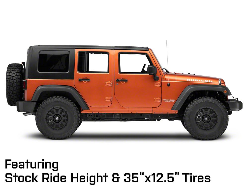 Mammoth 10 Hole Matte Black Wheel; 17x9; -6mm Offset (07-18 Jeep Wrangler JK)