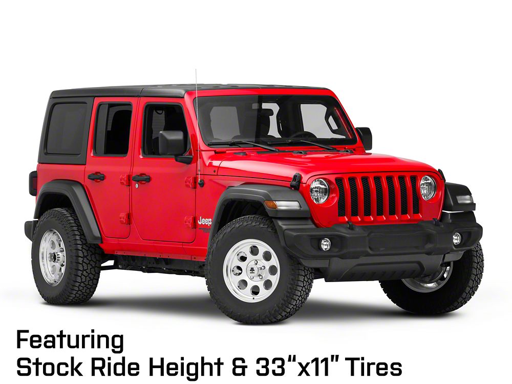 Mammoth 8 Aluminum Polished Wheel; 17x9; -6mm Offset (18-25 Jeep Wrangler JL)