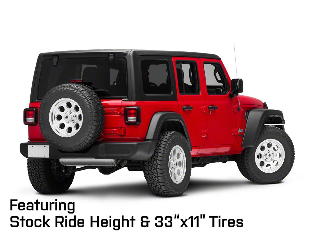 Mammoth 8 Aluminum Polished Wheel; 17x9; -6mm Offset (18-25 Jeep Wrangler JL)