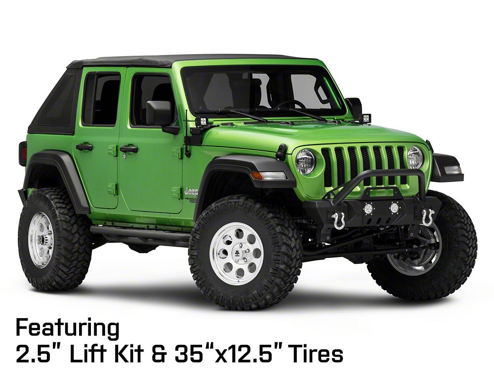 Mammoth 8 Aluminum Polished Wheel; 17x9; -6mm Offset (18-25 Jeep Wrangler JL)