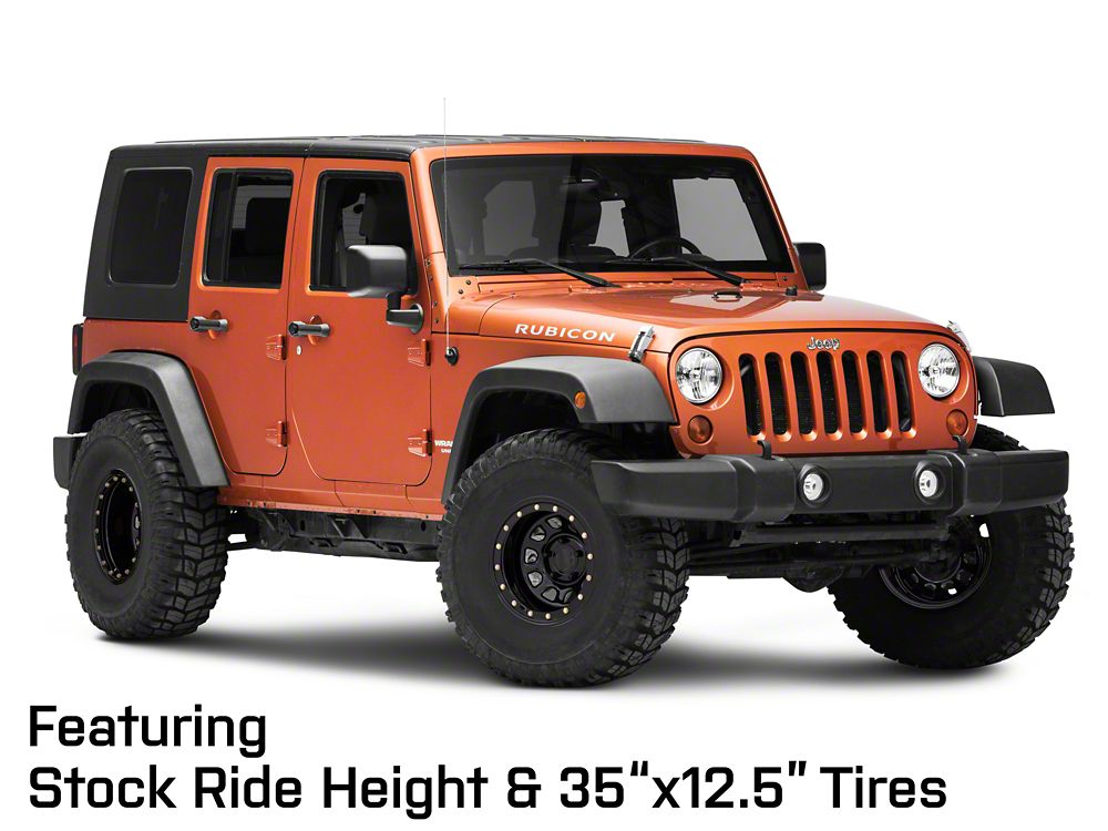 Mammoth D-Window Simulated Beadlock Gloss Black Wheel; 15x10; -44mm Offset (07-18 Jeep Wrangler JK)