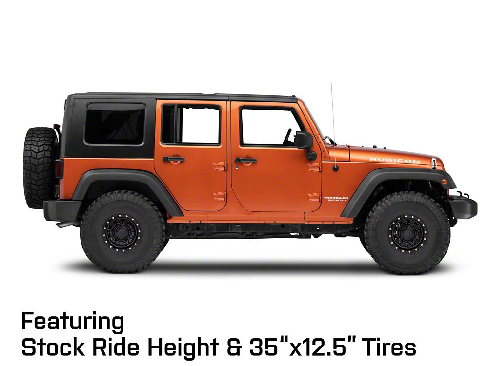 Mammoth D-Window Simulated Beadlock Gloss Black Wheel; 15x10; -44mm Offset (07-18 Jeep Wrangler JK)
