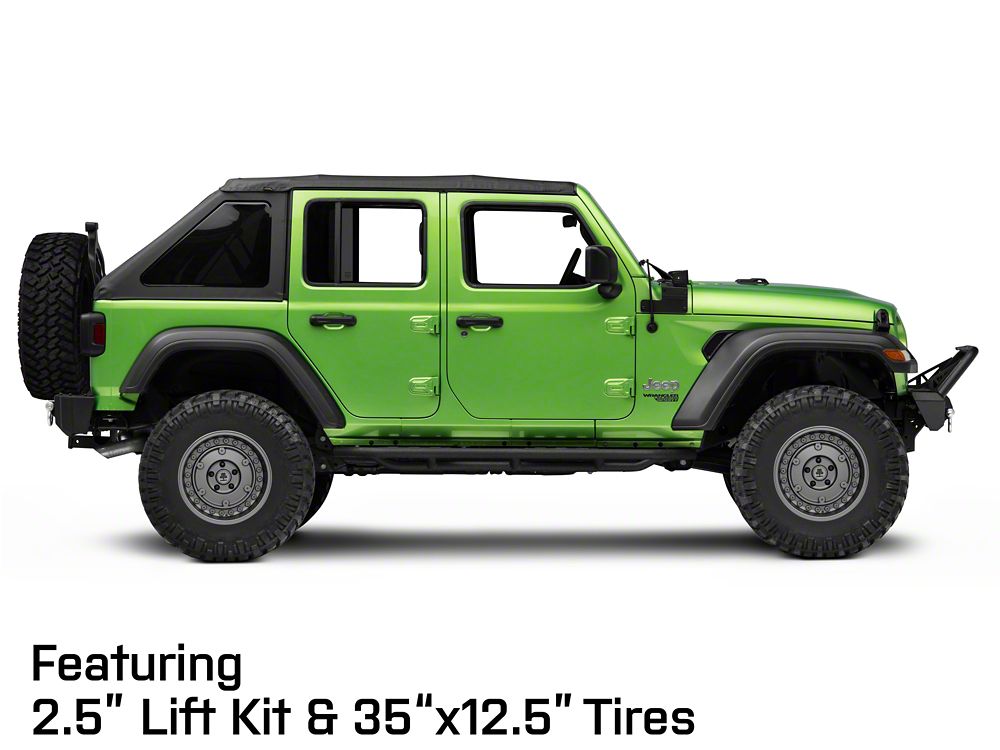Mammoth Militant Charcoal Wheel; 17x9.5; -12mm Offset (18-25 Jeep Wrangler JL)