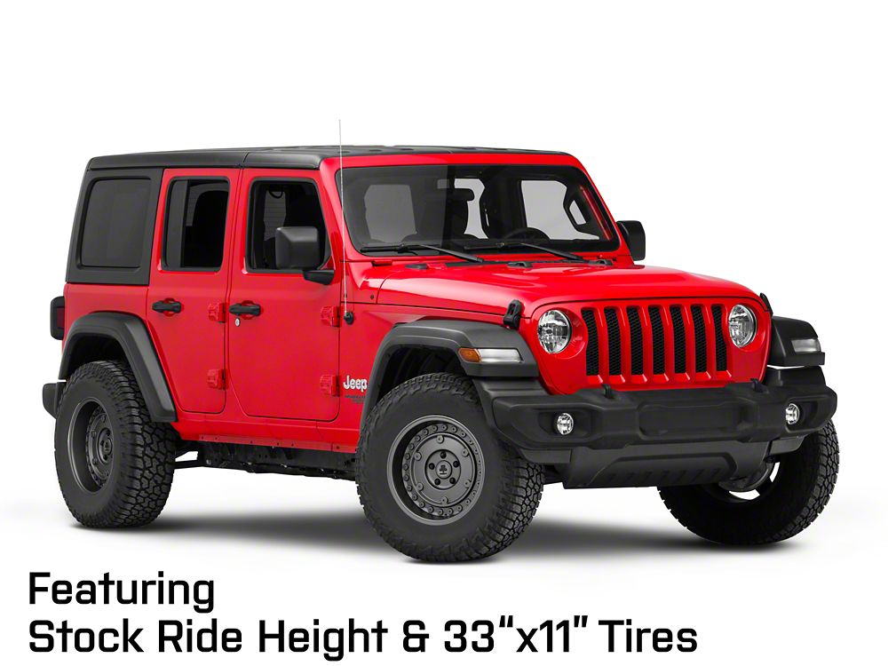 Mammoth Militant Charcoal Wheel; 17x9.5; -12mm Offset (18-25 Jeep Wrangler JL)