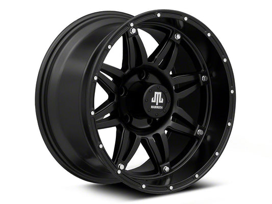 Mammoth Approach Matte Black Wheel; 17x9; -6mm Offset (07-18 Jeep Wrangler JK)