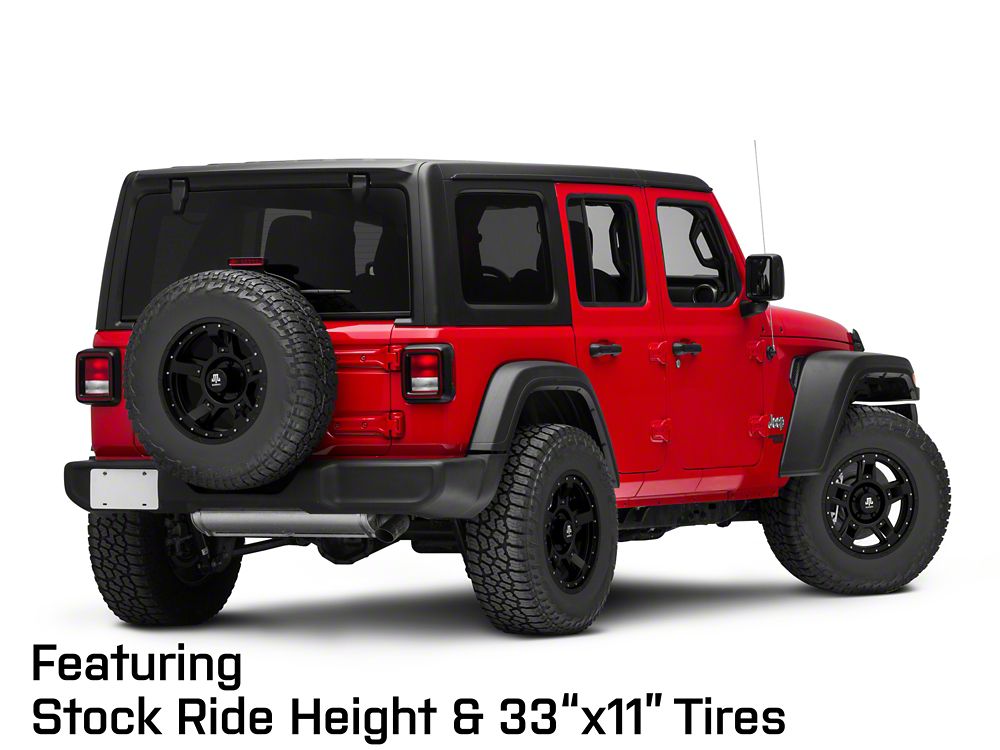Mammoth Cliff Hanger Matte Black Wheel; 17x9; -6mm Offset (18-25 Jeep Wrangler JL)