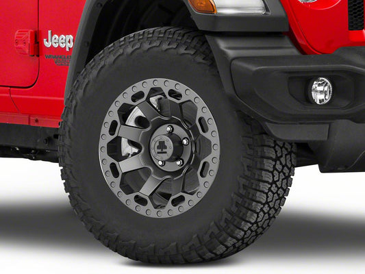 Mammoth Synister Charcoal Wheel; 17x9; -6mm Offset (18-25 Jeep Wrangler JL)