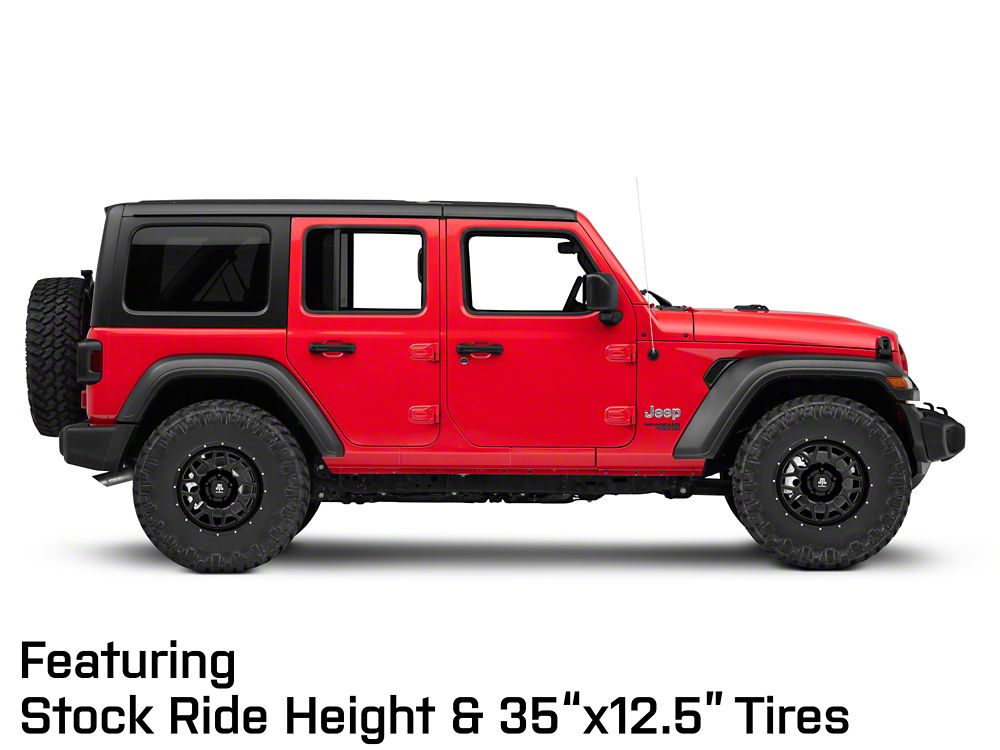 Mammoth Mesh Simulated Beadlock Satin Black Wheel; 17x9; -6mm Offset (18-25 Jeep Wrangler JL)