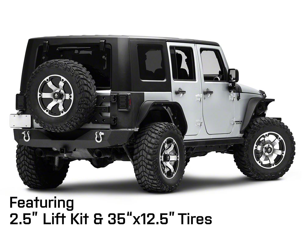 Mammoth Rogue Matte Black Machined Wheel; 18x9; -6mm Offset (07-18 Jeep Wrangler JK)