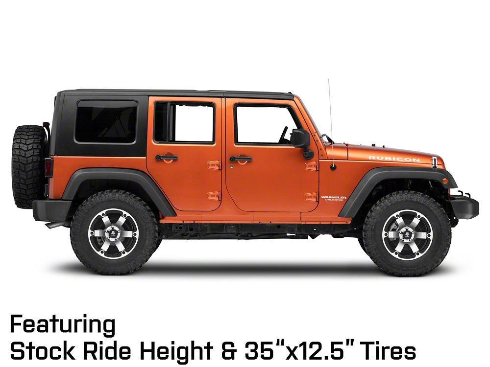 Mammoth Rogue Matte Black Machined Wheel; 18x9; -6mm Offset (07-18 Jeep Wrangler JK)