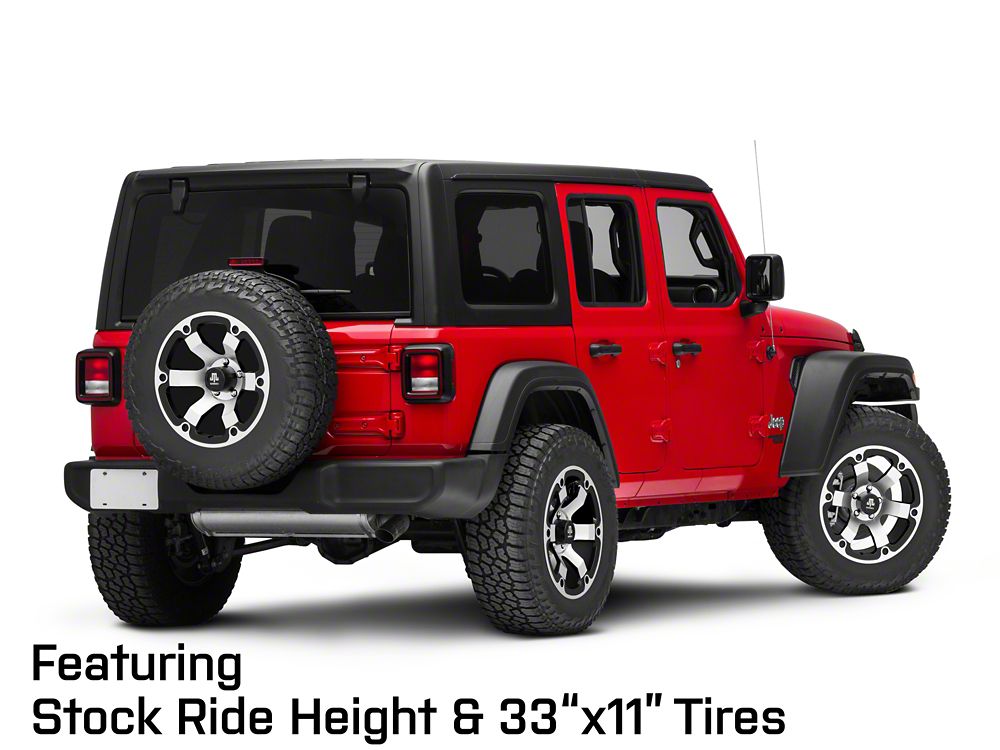 Mammoth Rogue Matte Black Machined Wheel; 18x9; -6mm Offset (18-25 Jeep Wrangler JL)