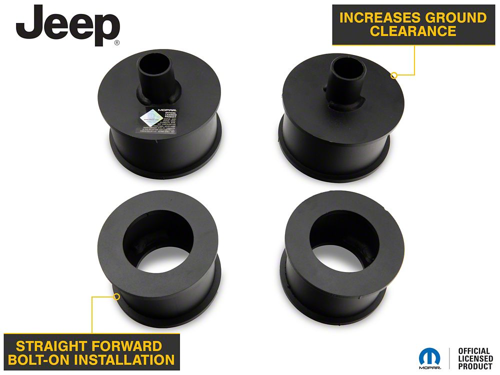 Jeep Licensed by Mammoth 3-Inch Front / 3-Inch Rear Full Lift Kit with Shock Extenders (07-18 Jeep Wrangler JK)