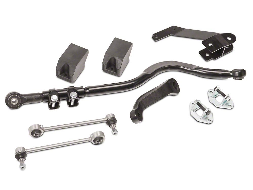 Jeep Licensed by Mammoth 3.50-Inch Suspension Lift Kit with Reservoir Shocks (07-18 Jeep Wrangler JK)
