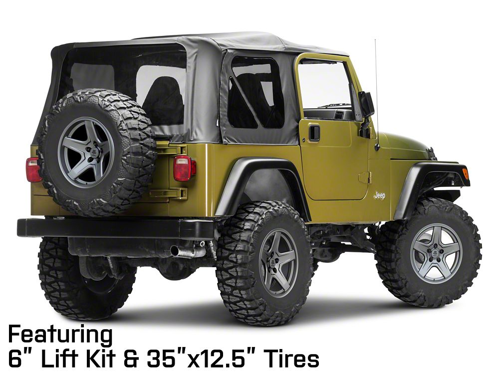Mammoth Boulder Charcoal Wheel; 17x9; -6mm Offset (97-06 Jeep Wrangler TJ)