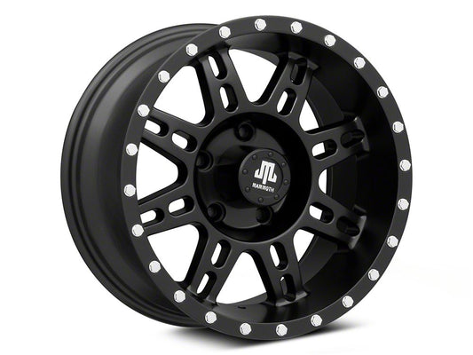 Mammoth Split 8 Beadlock Satin Black Wheel; 16x8; 0mm Offset (07-18 Jeep Wrangler JK)