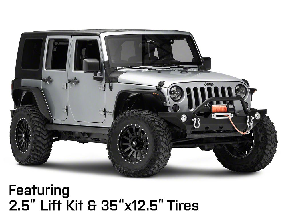 Mammoth 12 Hole Beadlock Satin Black Wheel; 18x9; -6mm Offset (07-18 Jeep Wrangler JK)