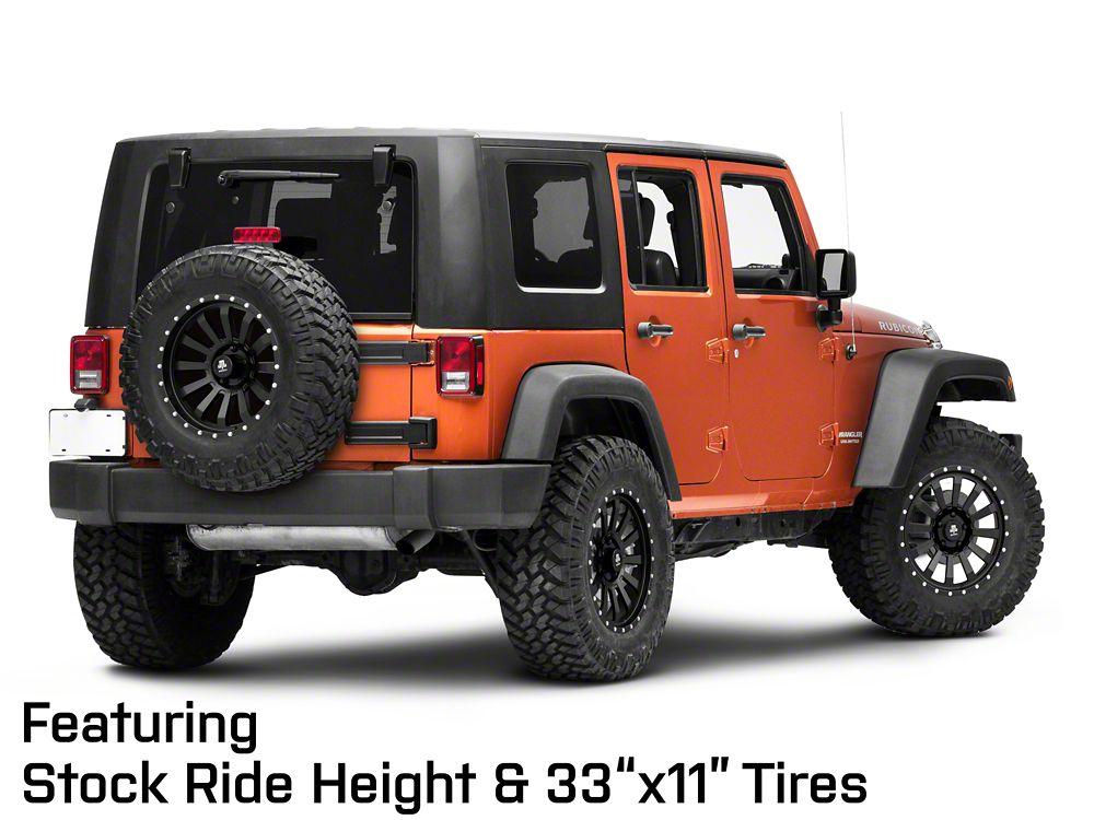 Mammoth 12 Hole Beadlock Satin Black Wheel; 18x9; -6mm Offset (07-18 Jeep Wrangler JK)