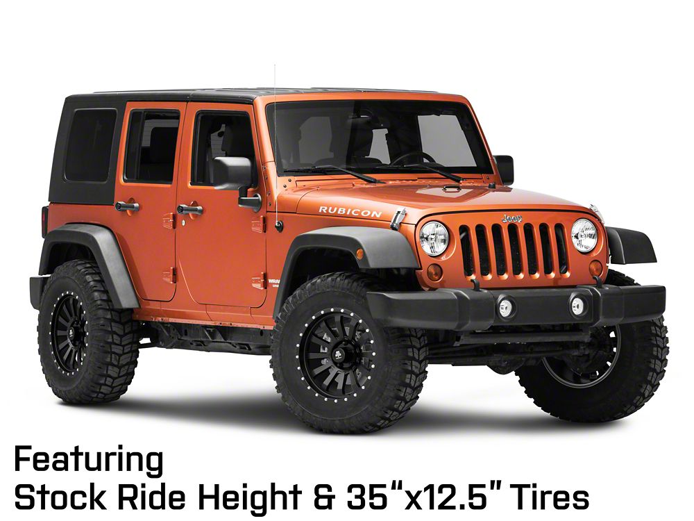 Mammoth 12 Hole Beadlock Satin Black Wheel; 18x9; -6mm Offset (07-18 Jeep Wrangler JK)