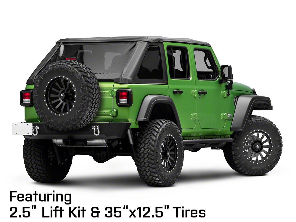 Mammoth 12 Hole Beadlock Satin Black Wheel; 18x9; -6mm Offset (18-25 Jeep Wrangler JL)