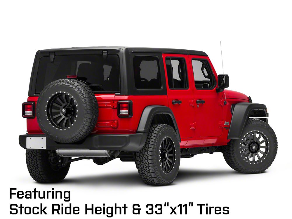 Mammoth 12 Hole Beadlock Satin Black Wheel; 18x9; -6mm Offset (18-25 Jeep Wrangler JL)