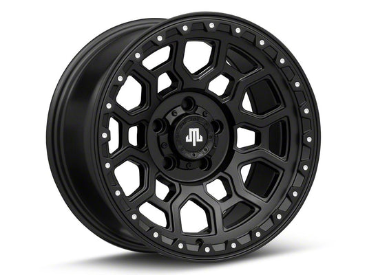 Mammoth Hunter Satin Black Wheel; 17x9; -6mm Offset (07-18 Jeep Wrangler JK)