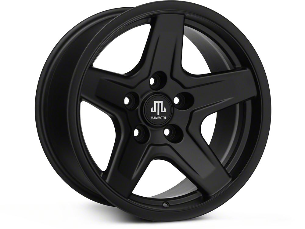 17x9 Mammoth Boulder Wheel & 35in Mickey Thompson All-Terrain Baja Boss Tire Package; Set of 5 (18-25 Jeep Wrangler JL)