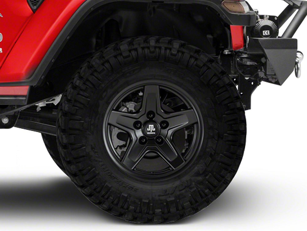 17x9 Mammoth Boulder Wheel & 35in Mickey Thompson All-Terrain Baja Boss Tire Package; Set of 5 (18-25 Jeep Wrangler JL)