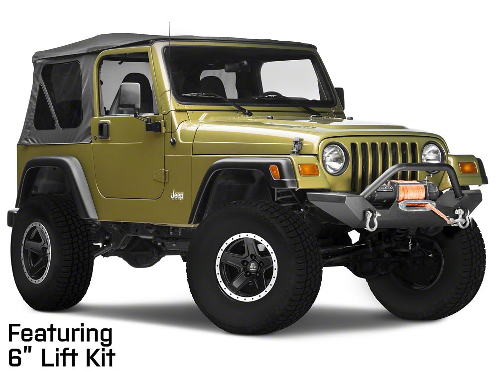 15x8 Mammoth Boulder Beadlock Style Wheel & 33in Falken All-Terrain Wildpeak A/T3W Tire Package; Set of 5 (97-06 Jeep Wrangler TJ)