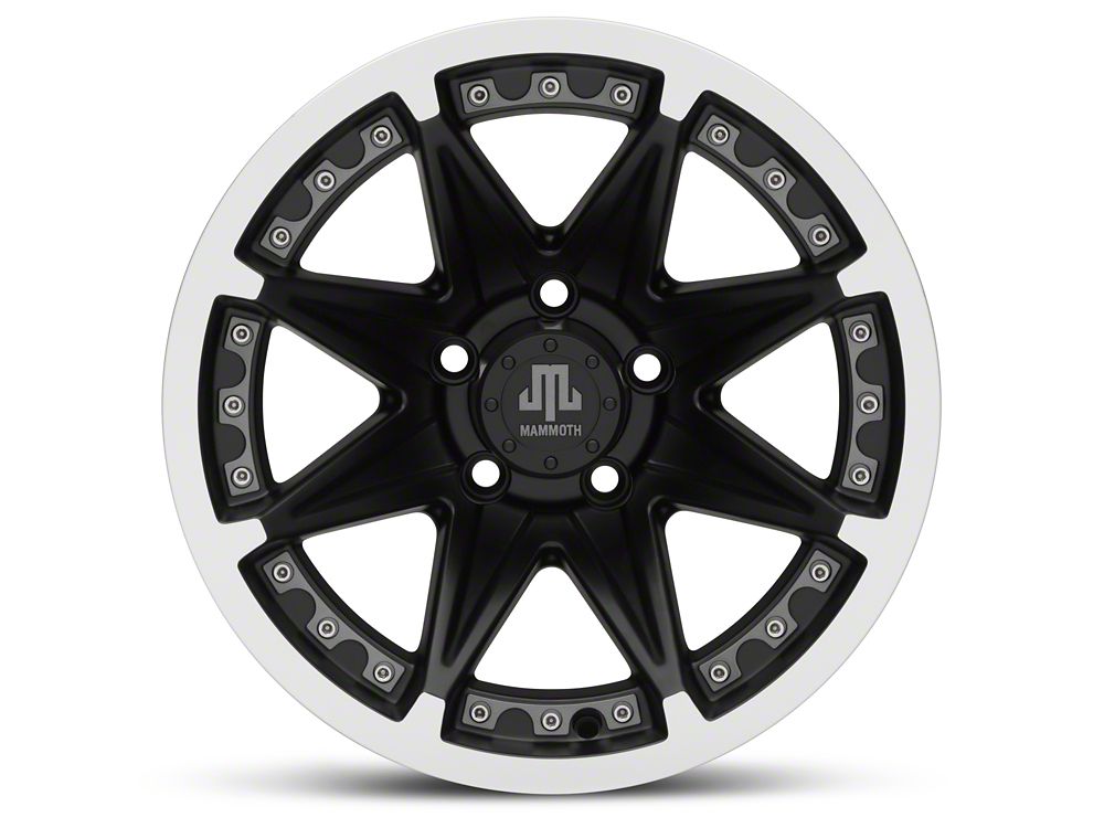 15x8 Mammoth Type 88 Wheel & 31in Mudclaw Mud-Terrain Comp MTX Tire Package; Set of 5 (97-06 Jeep Wrangler TJ)