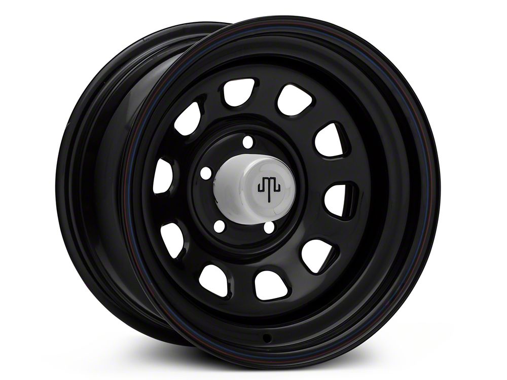 15x8 Mammoth D Window Wheel & 33in Mudclaw Mud-Terrain Comp MTX Tire Package; Set of 5 (97-06 Jeep Wrangler TJ)
