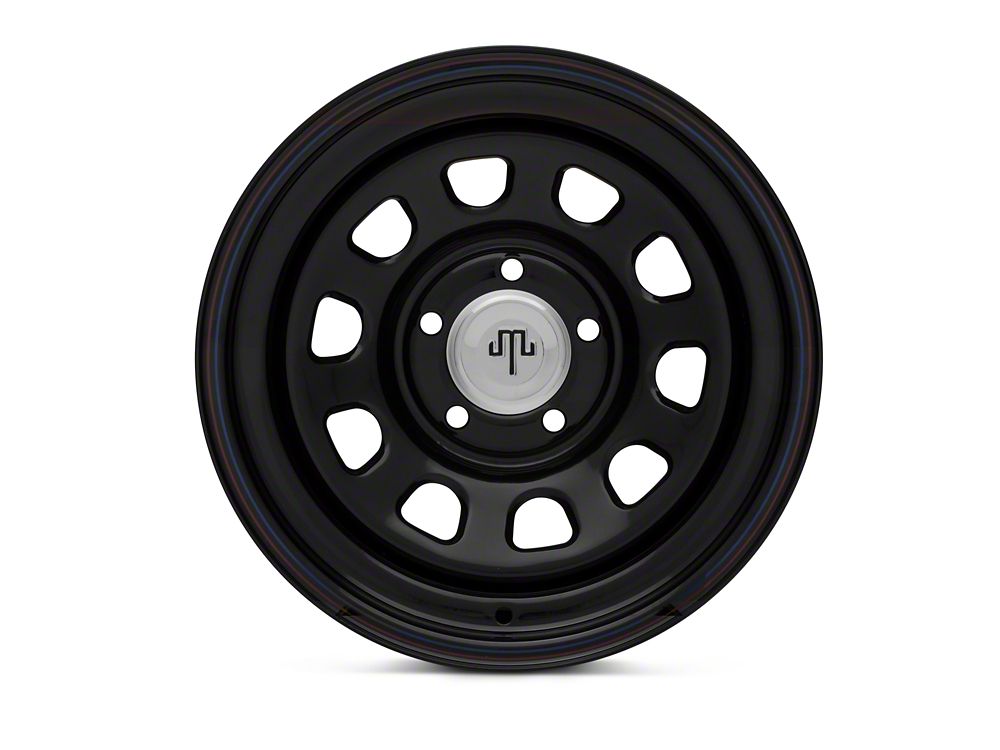 15x8 Mammoth D Window Wheel & 33in Mudclaw Mud-Terrain Comp MTX Tire Package; Set of 5 (97-06 Jeep Wrangler TJ)